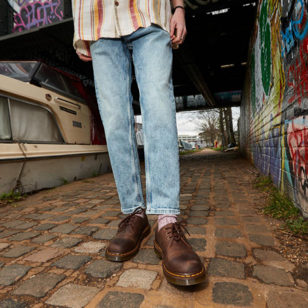 Giày Dr. Martens 1461 Brown Crazy Horse Leather Oxford Shoes 11838201 - Ảnh 3