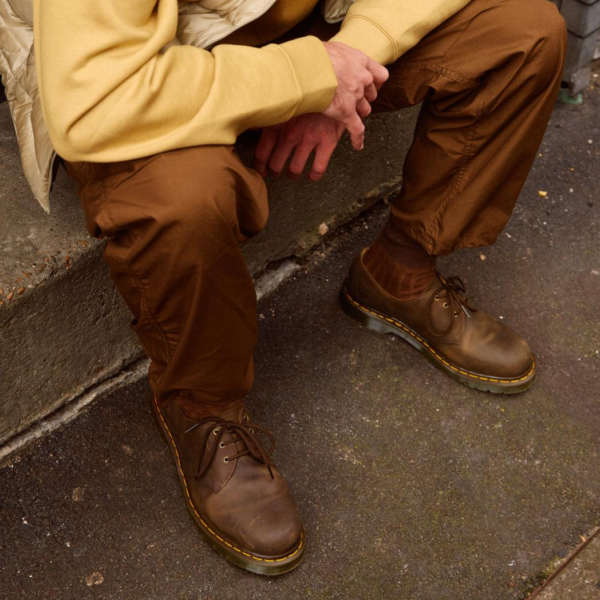 Giày Dr. Martens 1461 Brown Crazy Horse Leather Oxford Shoes 11838201 - Ảnh 2