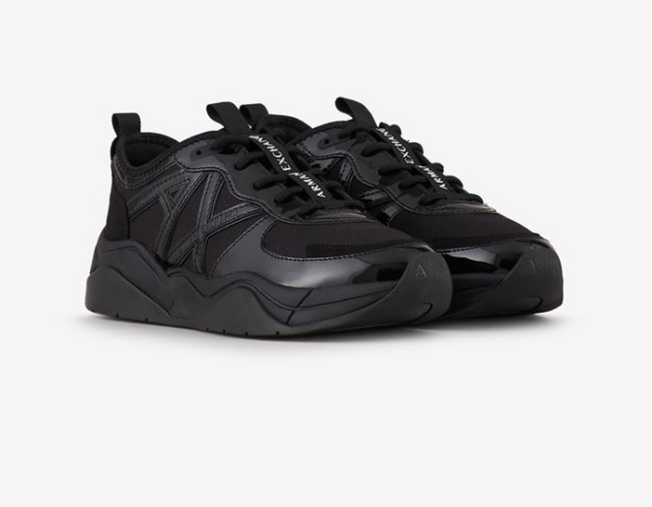 Giày Armani Exchange With Chunky Sole 'Triple Black' 11912462MR - Ảnh 3