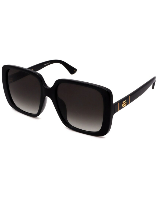 Kính Gucci Black Shiny 'Grey Square' GG0632SA-001 - Ảnh 4