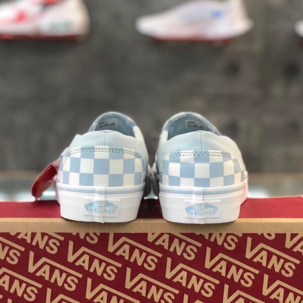 Giày Vans Asher 'Checkerboard Baby Blue' VN0A32QMROI - Ảnh 3