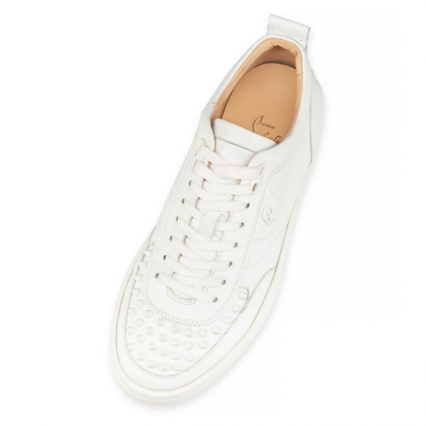 Giày Christian Louboutin Happyrui Spikes 'White' 1200419W256 - Ảnh 3
