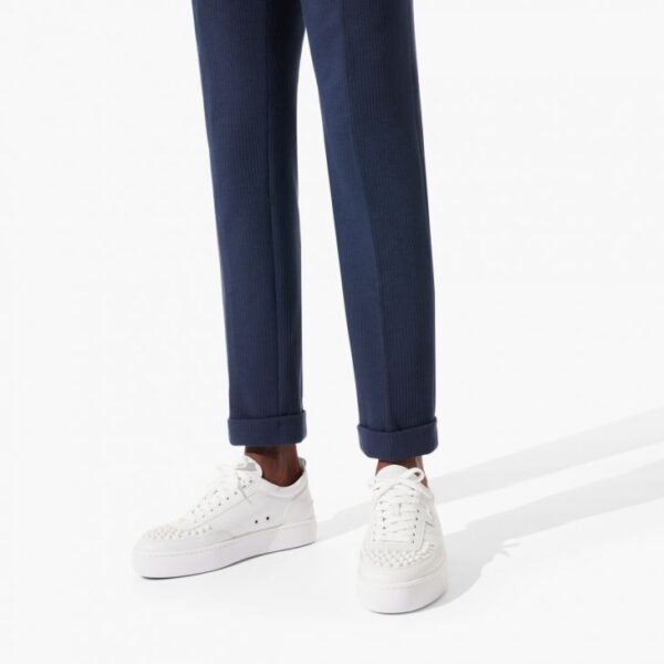 Giày Christian Louboutin Happyrui Spikes 'White' 1200419W256 - Ảnh 5