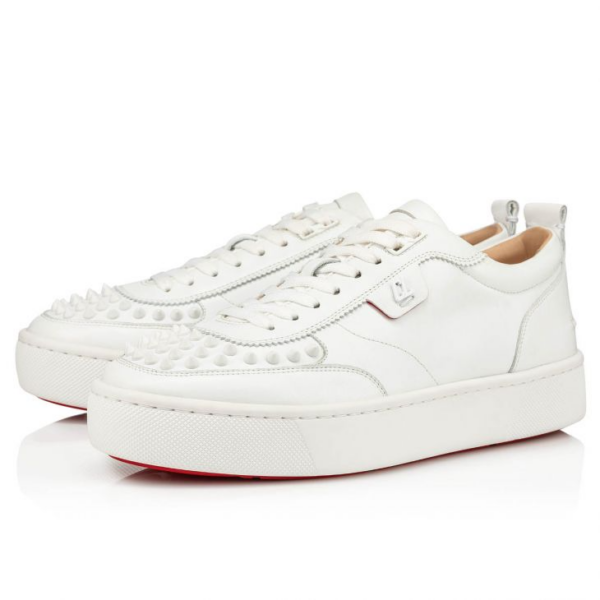 Giày Christian Louboutin Happyrui Spikes 'White' 1200419W256 - Ảnh 6