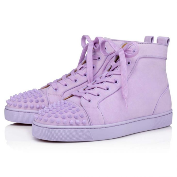 Giày Christian Louboutin Lou Spikes 'Lilac Smoke' 1200811L241 - Ảnh 5