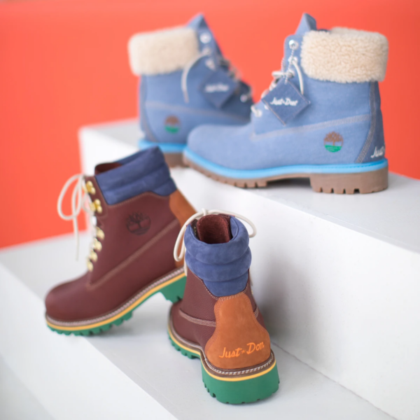 Giày Timberland Just Don x 6 Inch Fabric Boot Junior 'Blue' TB0A1UXU - Ảnh 2