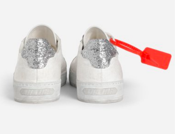 Giày OFF-WHITE 2.0 Silver Glitter FW19 OMIA042E19D680480191 - Ảnh 5