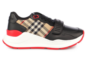 Giày BURBERRY Black Leather Sneaker 8038184