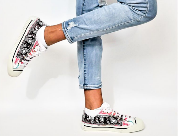 Giày Burberry Women's Multicolor Cotton Sneakers 4066496 - Ảnh 5