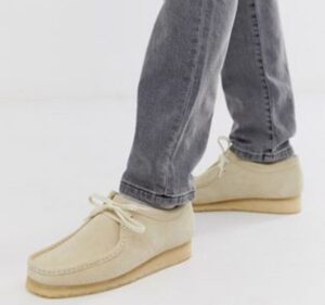 Giay Clarks Wallabee 'White Nubuck' 261-65560