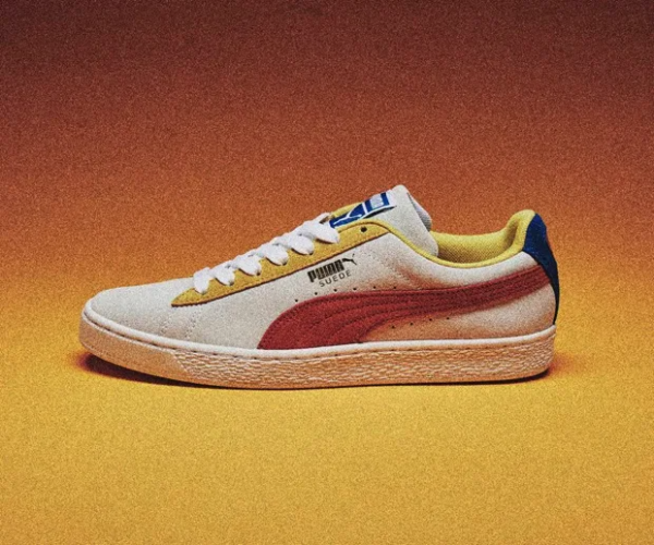 Giày Puma Suede Classic Sneakers in 'White Super Lemon Red' 365347-89 - Ảnh 5