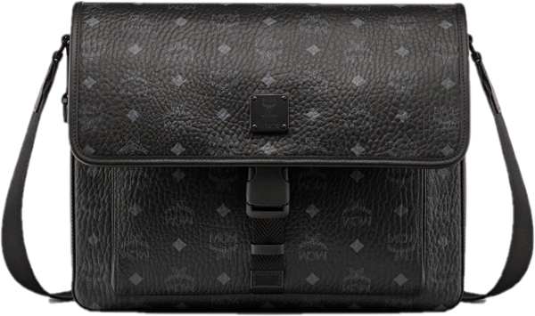 Túi MCM Klassik Messenger in Visetos 'Black' MMMCAKK02BK001