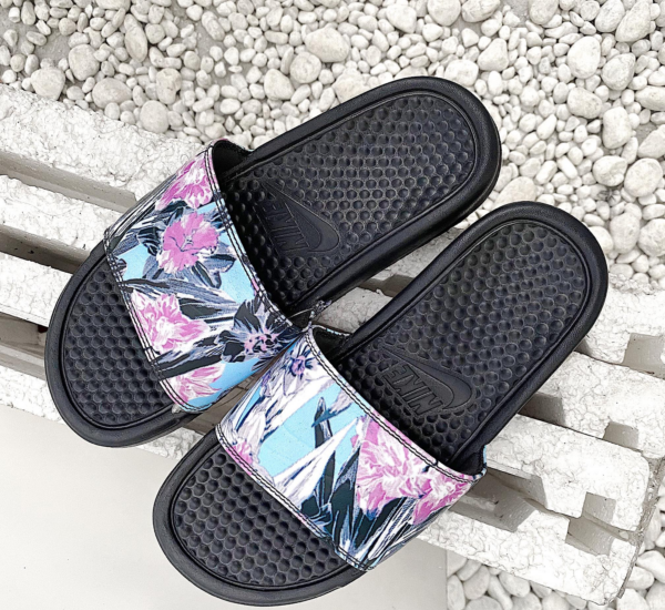 Dép Nike Wmns Benassi JDI Print Slide 'Floral' 618919-026 - Ảnh 2