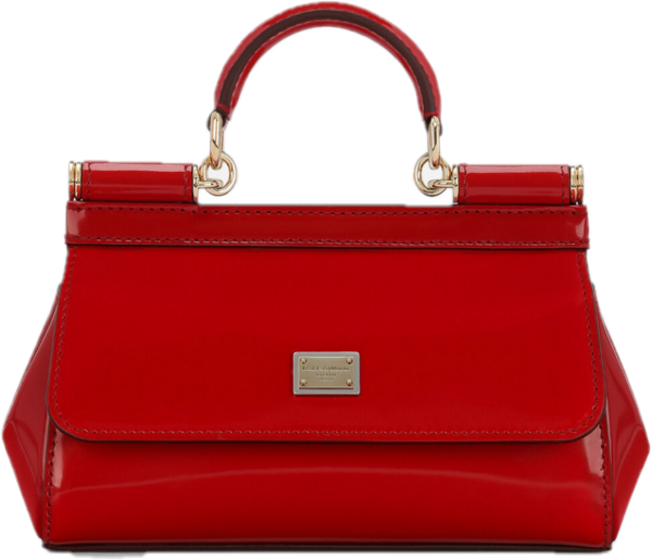 Tui Dolce & Gabbana Small Polished Calfskin Sicily Bag 'Red' BB7117A10378M307