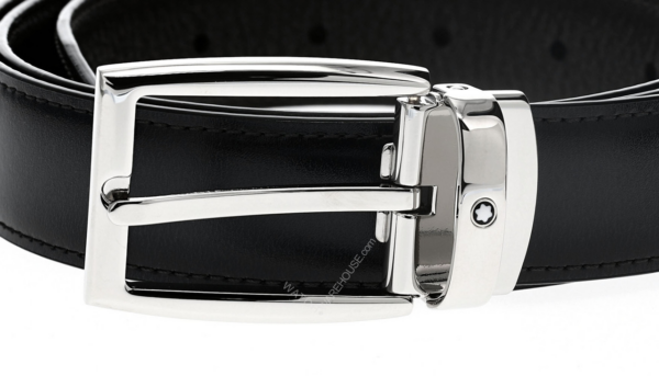 Dây Lưng MontBlanc 'Brown Gray' 123900 - Ảnh 3