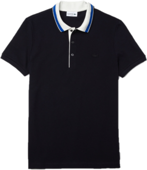 Áo Men’s Lacoste Striped Collar Polo Shirt 'Black' PH0047-K8Z