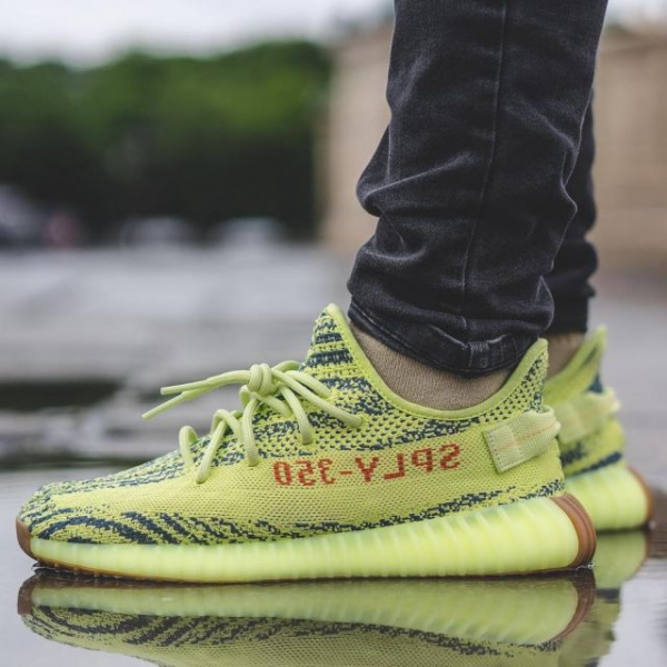 Giày Adidas Yeezy Boost 350 V2 'Semi Frozen Yellow' B37572 - Ảnh 2