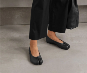Alternative view of Giày Maison Margiela Tabi Leather Ballerina 'Black' S58WZ0042PR058T8013