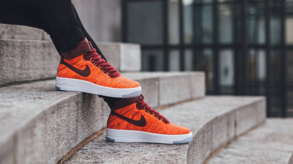 Giày Nike Wmns Air Force 1 Flyknit 'Total Crimson' 818018-800 - Ảnh 6