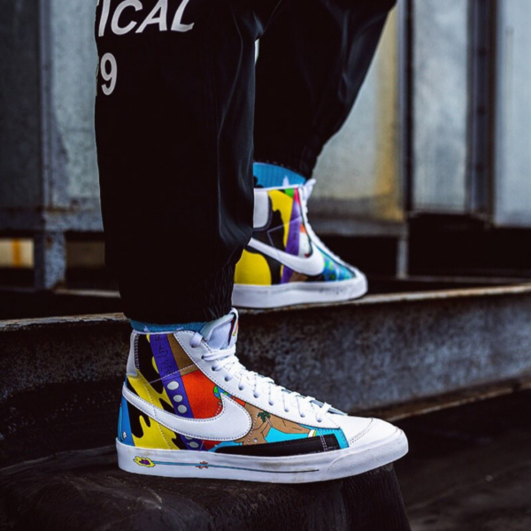 Giày Ruohan Wang x Nike Blazer Mid ’77 'Multicolor' CZ3775-900 - Ảnh 8