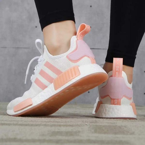 Giày Adidas Originals NMD R1 'White Pink' FV8730 - Ảnh 4