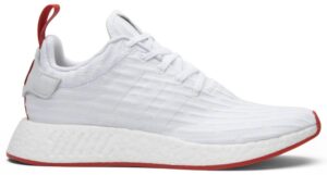 Giày Adidas NMD R2 Runner Primeknit 'White Red' BA7253