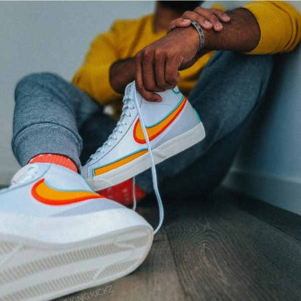 Giày Nike Blazer Mid '77 Infinite 'White Kumquat' DA7233-100 - Ảnh 8
