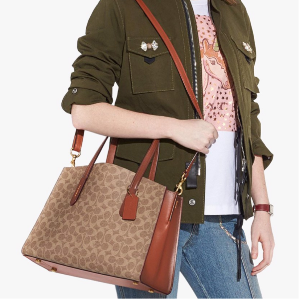 Túi Coach Charlie Carryall 35 Rust 31210 B4RU - Ảnh 2