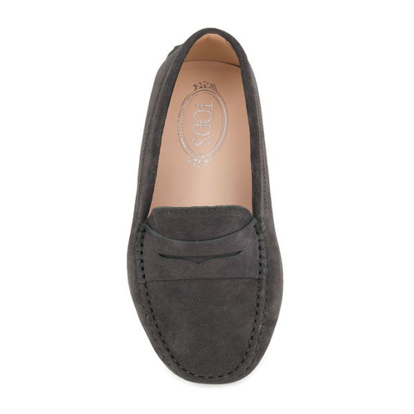 Giày Tod's Woman Grey Gommino Driving Shoes in Suede XXW00G00010RE042B800 - Ảnh 5