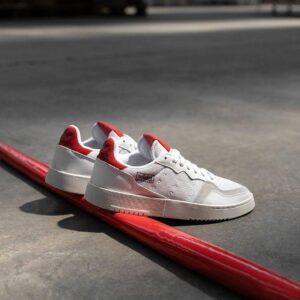 Alternative view of Giày Adidas Supercourt 'White Scarlet' EF9181