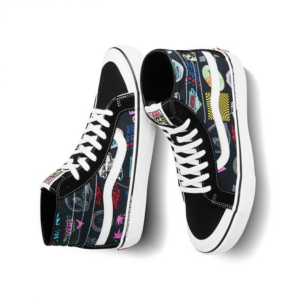 Alternative view of Giày Vans Sk8-High 138 Decon Sf 'Black White Multi-Color' VN0A3MV1W95
