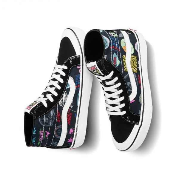 Giày Vans Sk8-High 138 Decon Sf 'Black White Multi-Color' VN0A3MV1W95 - Ảnh 2
