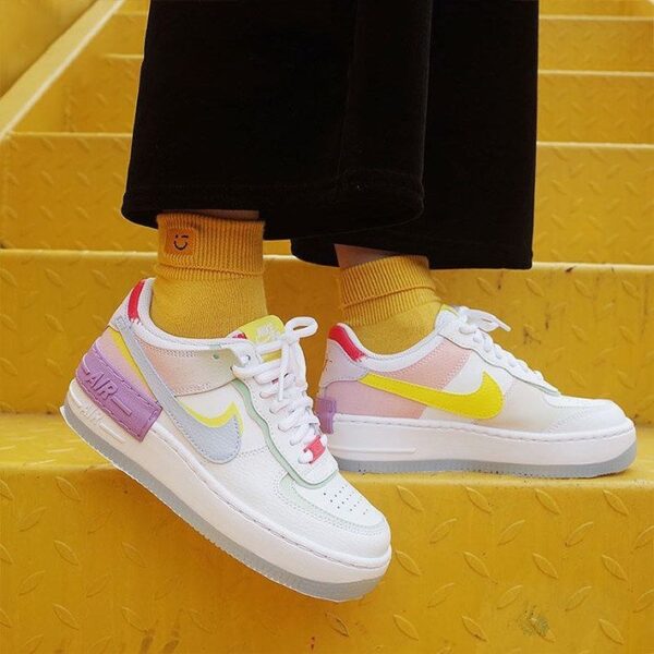 Giày Nike Wmns Air Force 1 Shadow 'White Hydrogen Blue' CW2630-141 - Ảnh 5