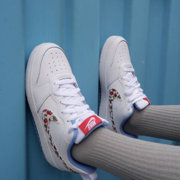 Giày Nike Court Borough Low 2 White Cherry CJ2238-100 - Ảnh 4