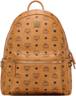 Balo MCM Stark Studs Backpack Visetos Cognac MMK7AVE99CO001