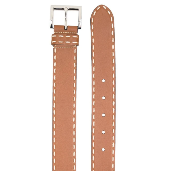 Thắt Lưng Prada Contrast Stitch Buckle Belt 1CC27705300F0606 - Ảnh 2