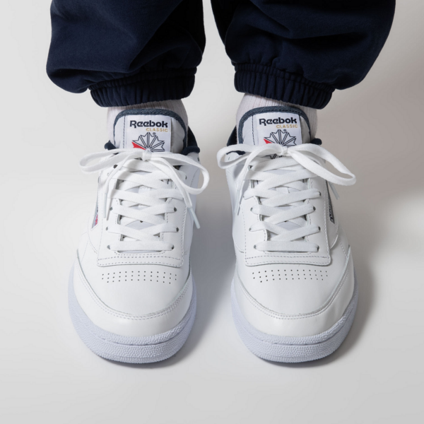 Giày Reebok Club C 85 White Navy FX2097 - Ảnh 4