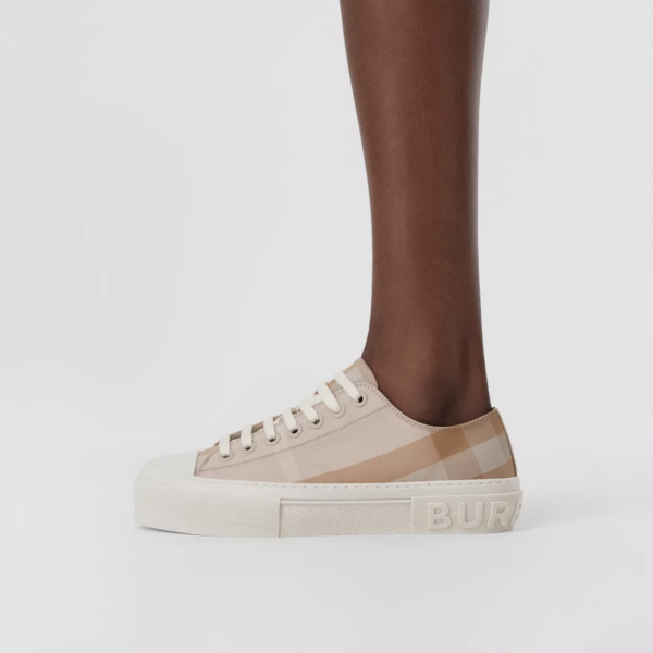 Giày Burberry Check Cotton Sneakers 'Soft Fawn' 80539901 - Ảnh 3