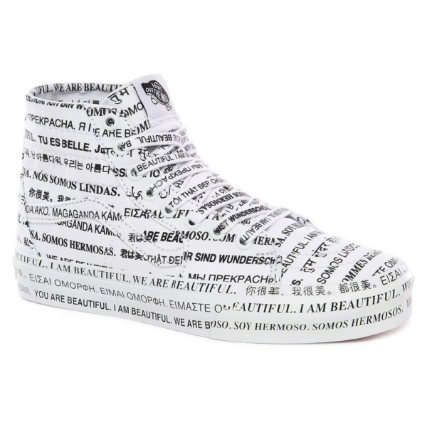 Giay Vans Sk8-Hi Tapered 'We Are Beautiful White' VN0A4U162Q2