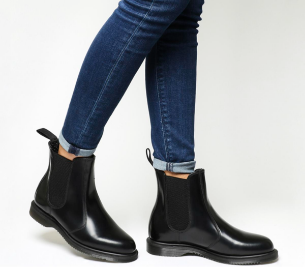 Giày Dr. Martens Ankle Boots Flora 'Black' 14649001 - Ảnh 2