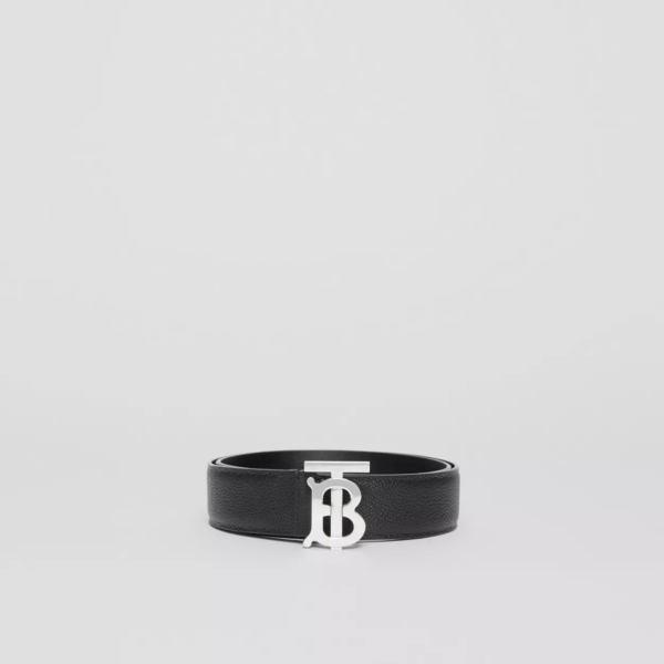 Thắt Lưng Burberry Monogram Motif Grainy Black - Ảnh 4