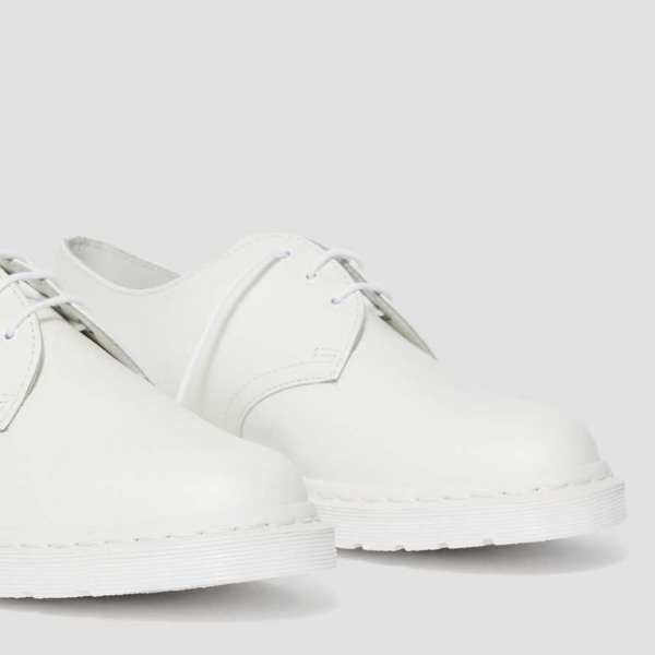 Giày Dr.Martens 1461 Mono Smooth Leather Oxford  'White' 14346100 - Ảnh 4
