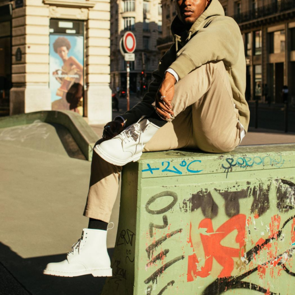 Giày Dr. Martens 1460 White Mono Smooth Leather Boots 14357100 - Ảnh 2