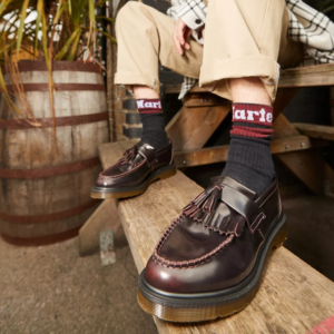 Alternative view of Giày Dr. Martens Cherry Red Adrian Leather Tassel Loafers 14573601