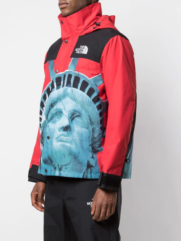 Áo Supreme The North Face Statue of Liberty Mountain Jacket Red SP-TNFSOLMNJCRD - Ảnh 4