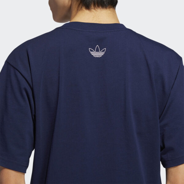 Áo Adidas Men Originals Art Trefoil Shirts Training Jersey Navy DV3281 - Ảnh 5