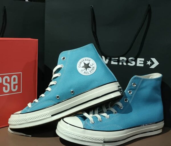 Giày Converse Chuck 70 Vintage Canvas Mountaineering Teal Black Egret 162365C - Ảnh 4