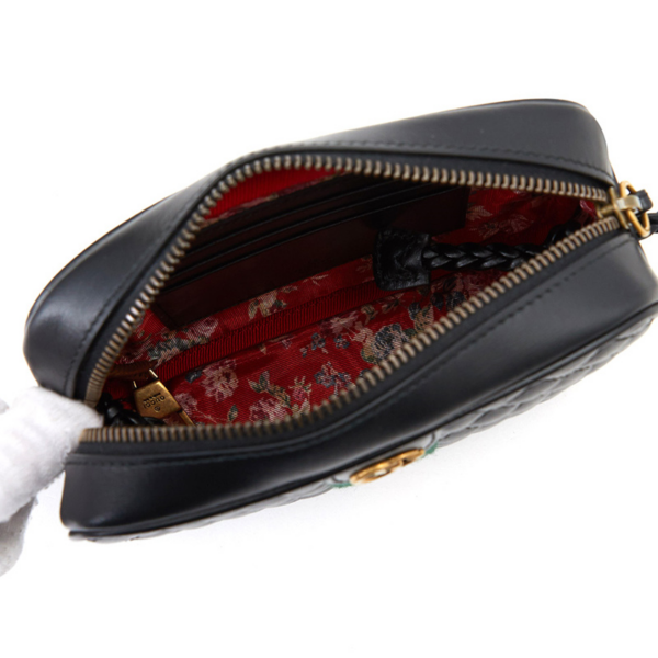 Túi Gucci Plain Leather Crossbody Logo Shoulder Bags 536441 0YKAT 1060 - Ảnh 8