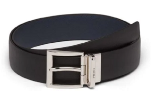 Thắt Lưng Prada Black Saffiano Leather Reversible Belt 2CC004053-F00XF