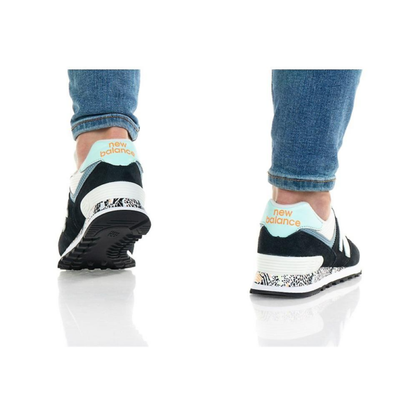 Giày New Balance 574 Classic 'Black White Mint' WL574CA2 - Ảnh 9